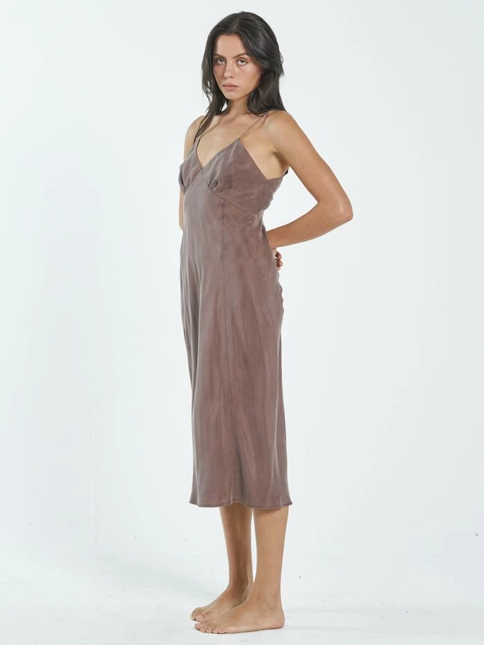 Thrills Co. Chelsea Slip Dress - Washed Mahogany Dresses 6 Thrills Co. Chelsea Slip Dress - Washed Mahogany Dresses
