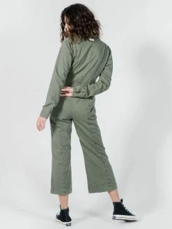 Thrills Co. Painter LS Coverall - Dune Green