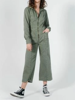 Thrills Co. Painter LS Coverall - Dune Green