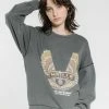 Thrills Co. Sweaters & Fleece Wings Of Steel Slouch Crew - Merch Black