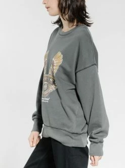 Thrills Co. Sweaters & Fleece Wings Of Steel Slouch Crew - Merch Black