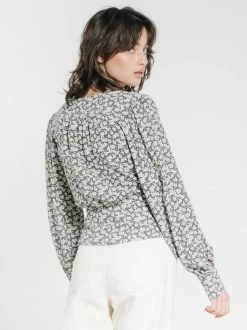 Thrills Co. Arnica Blouse - Navy Tops & Tees