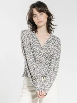 Thrills Co. Arnica Blouse - Navy Tops & Tees