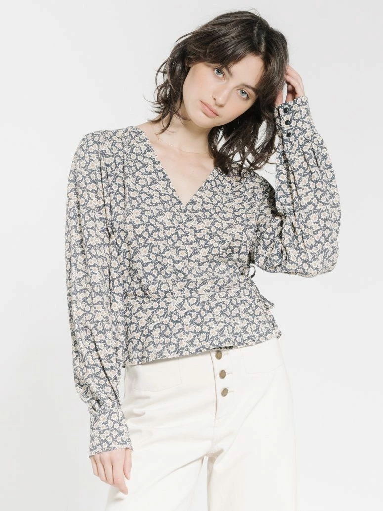 Thrills Co. Arnica Blouse - Navy Tops & Tees 5 Thrills Co. Arnica Blouse - Navy Tops & Tees