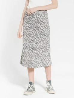 Thrills Co. Arnica Bias Skirt - Navy