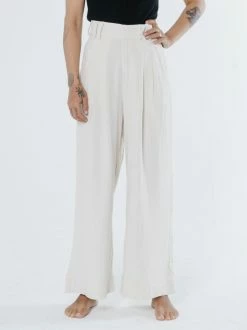 Thrills Co. Muse Pant - Ivory Linen