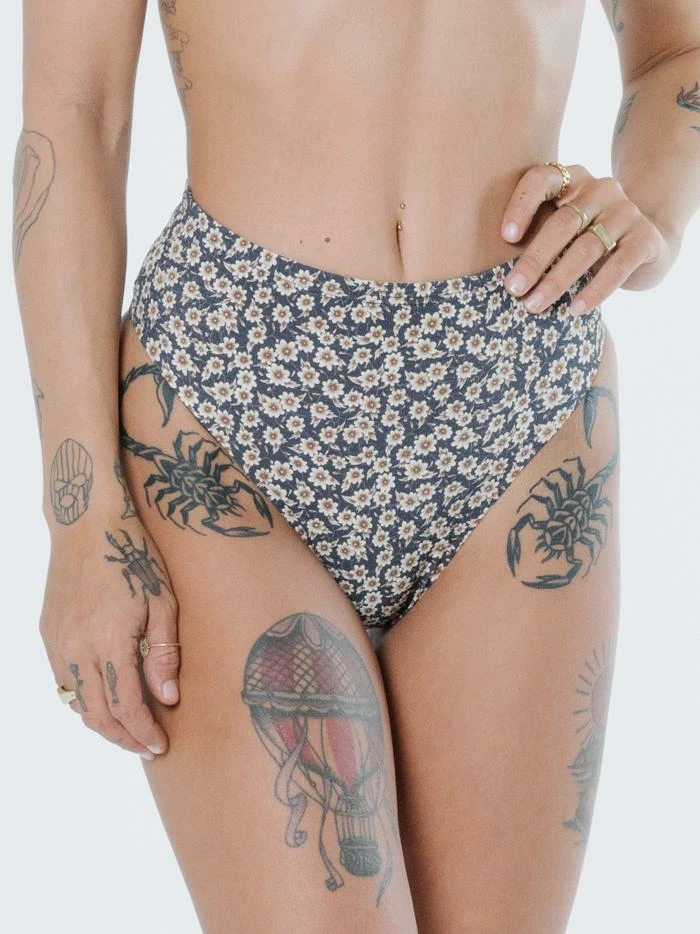 Thrills Co. Arnica High Rise Bottom - Navy 1% For The Planet 8 Thrills Co. Arnica High Rise Bottom - Navy 1% For The Planet