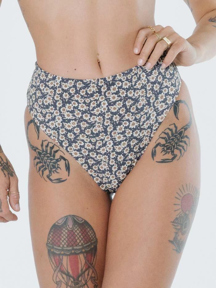 Thrills Co. Arnica High Rise Bottom - Navy 1% For The Planet 10 Thrills Co. Arnica High Rise Bottom - Navy 1% For The Planet