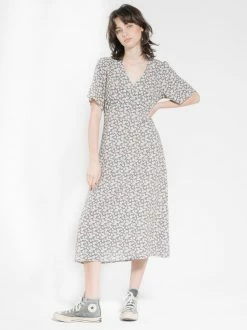 Thrills Co. Arnica Dress - Navy Linen