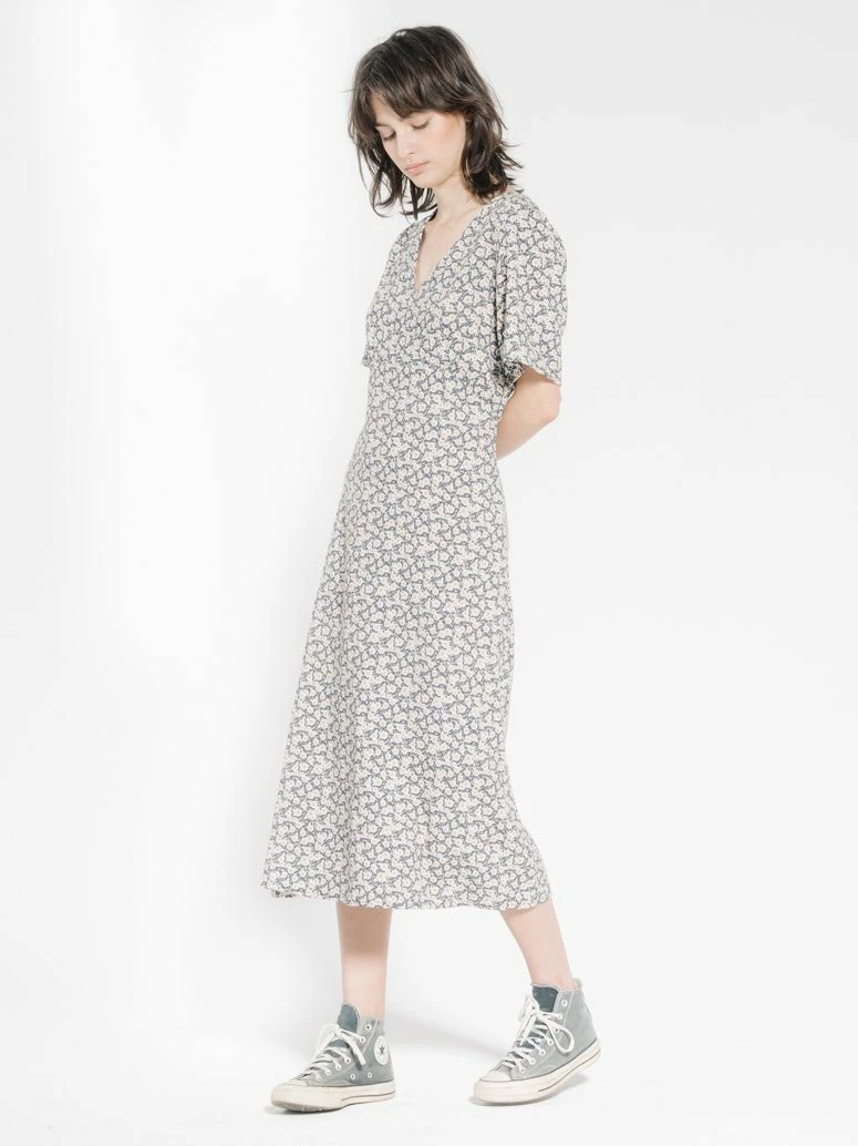Thrills Co. Arnica Dress - Navy Linen 4 Thrills Co. Arnica Dress - Navy Linen