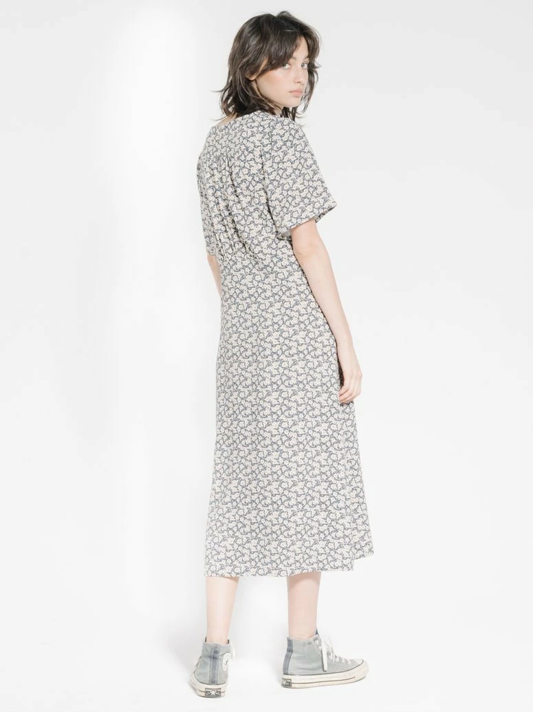 Thrills Co. Arnica Dress - Navy Linen 6 Thrills Co. Arnica Dress - Navy Linen