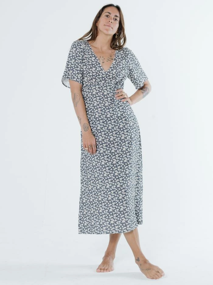 Thrills Co. Arnica Dress - Navy Linen 13 Thrills Co. Arnica Dress - Navy Linen