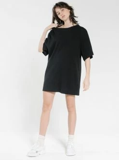 Thrills Co. Hiatus Tee Dress - Black Dresses
