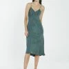 Thrills Co. Dresses Chateau Slip Dress - Vintage Teal