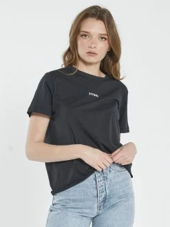 Thrills Co. Minimal Thrills Relaxed Tee - Washed Black 1% For The Planet