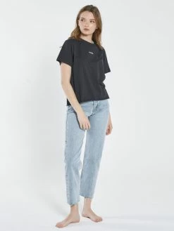 Thrills Co. Minimal Thrills Relaxed Tee - Washed Black 1% For The Planet 9 Thrills Co. Minimal Thrills Relaxed Tee - Washed Black 1% For The Planet