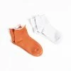 Thrills Co. New Arrivals Sub Rosa Multi 2 Pack Socks - Lilac Ash - Burnt Orange