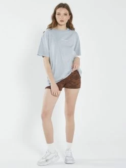 Thrills Co. Stamp Wave Merch Fit Tee - Smoke Blue 1% For The Planet