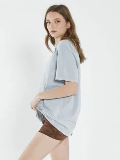 Thrills Co. Stamp Wave Merch Fit Tee - Smoke Blue 1% For The Planet