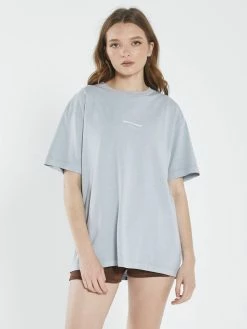 Thrills Co. Stamp Wave Merch Fit Tee - Smoke Blue 1% For The Planet