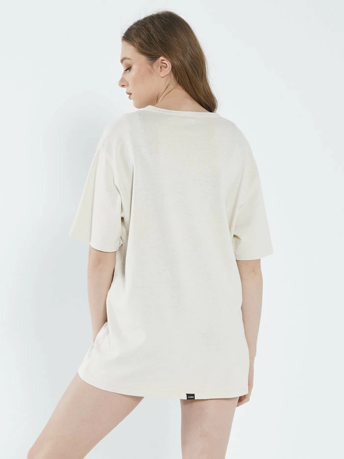 Thrills Co. Voices Hemp Merch Fit Tee - Tofu 1% For The Planet 4 Thrills Co. Voices Hemp Merch Fit Tee - Tofu 1% For The Planet