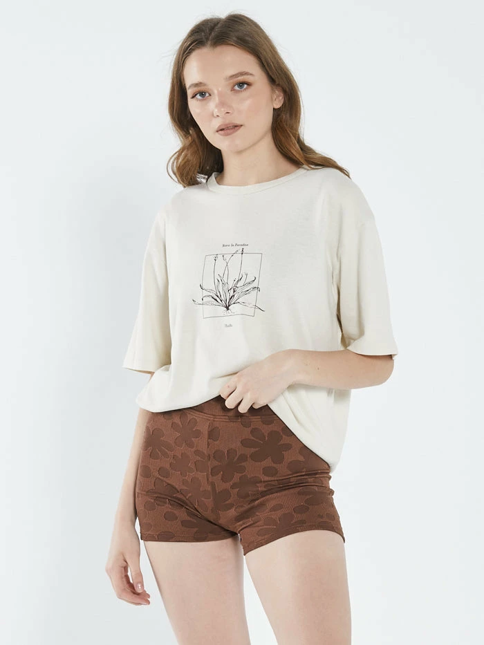 Thrills Co. Voices Hemp Merch Fit Tee - Tofu 1% For The Planet 7 Thrills Co. Voices Hemp Merch Fit Tee - Tofu 1% For The Planet