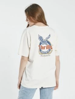 Thrills Co. Not Forgotten Merch Fit Tee - Heritage White New Arrivals