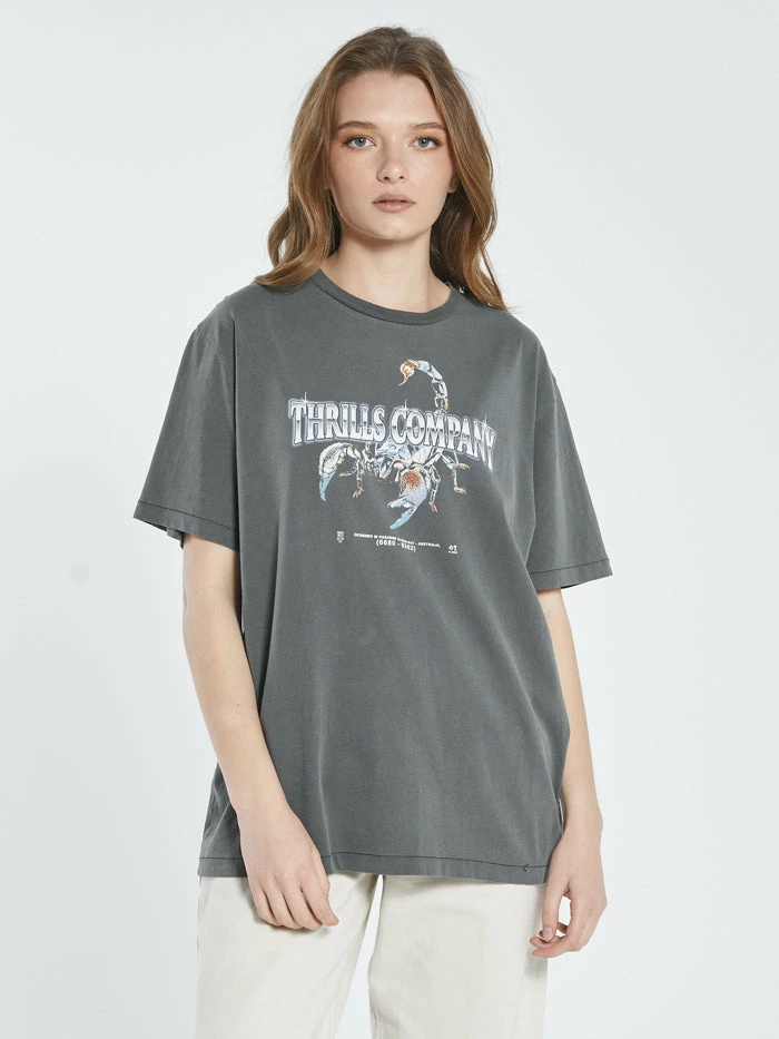 Thrills Co. Chrome Scorpion Merch Fit Tee - Merch Black New Arrivals 3 Thrills Co. Chrome Scorpion Merch Fit Tee - Merch Black New Arrivals