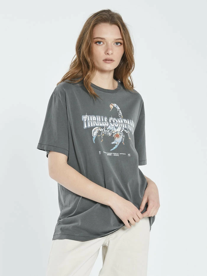 Thrills Co. Chrome Scorpion Merch Fit Tee - Merch Black New Arrivals 5 Thrills Co. Chrome Scorpion Merch Fit Tee - Merch Black New Arrivals
