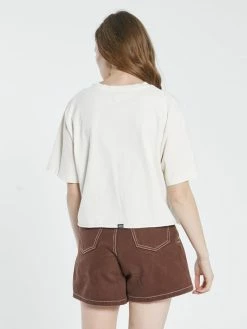Thrills Co. Extension Merch Fit Crop Tee - Heritage White