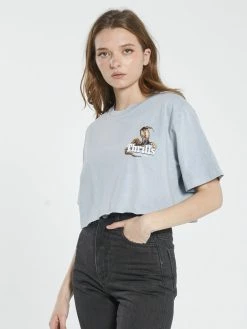 Thrills Co. New Arrivals Death Coil Merch Fit Tee - Smoke Blue