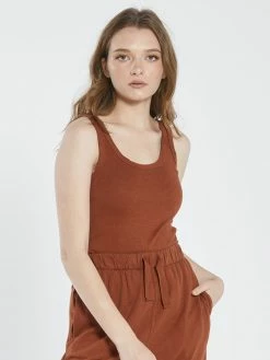 Thrills Co. Hemp Retro Tank - Coffee