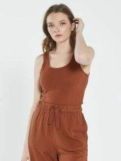 Thrills Co. Hemp Retro Tank - Coffee 8 Thrills Co. Hemp Retro Tank - Coffee