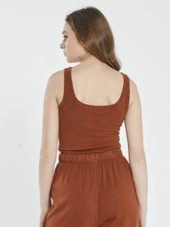 Thrills Co. Hemp Retro Tank - Coffee