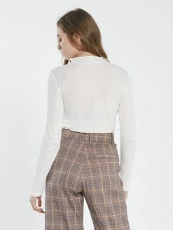 Thrills Co. 1% For The Planet Hemp Paper Rib LS Turtle Neck - Unbleached