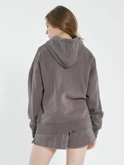 Thrills Co. Minimal Thrills Fleece Hood - Plum 1% For The Planet