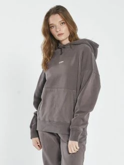 Thrills Co. Minimal Thrills Fleece Hood - Plum 1% For The Planet