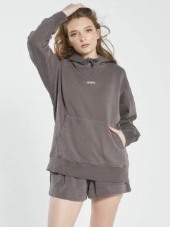 Thrills Co. Minimal Thrills Fleece Hood - Plum 1% For The Planet