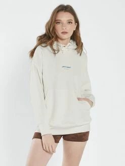 Thrills Co. Stamp Wave Fleece Hood - Heritage White