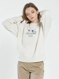 Thrills Co. Spiritual Healing Slouch Crew - Unbleached