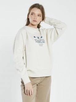 Thrills Co. Spiritual Healing Slouch Crew - Unbleached