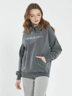 Thrills Co. New Arrivals Turbulent Fleece Hood - Merch Black 7 Thrills Co. New Arrivals Turbulent Fleece Hood - Merch Black