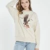 Thrills Co. Eternal Flight Slouch Crew - Thrift White 1 Thrills Co. Eternal Flight Slouch Crew - Thrift White