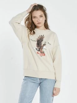 Thrills Co. Eternal Flight Slouch Crew - Thrift White