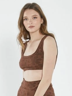 Thrills Co. Layla Crop Top - Washed Cocoa