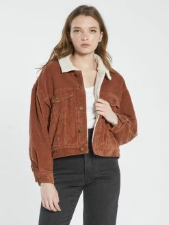 Thrills Co. Jodie Cord Jacket - Coffee 1% For The Planet