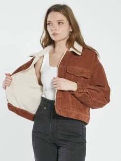 Thrills Co. Jodie Cord Jacket - Coffee 1% For The Planet