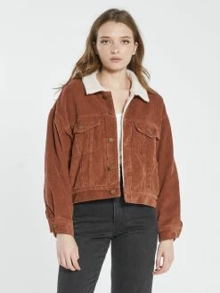 Thrills Co. Jodie Cord Jacket - Coffee 1% For The Planet