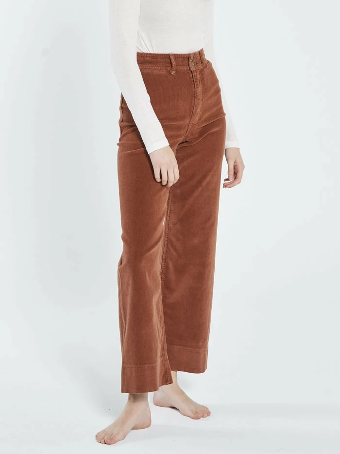 Thrills Co. Belle Cord Full Length Pant - Coffee 6 Thrills Co. Belle Cord Full Length Pant - Coffee