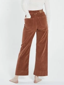 Thrills Co. Belle Cord Full Length Pant - Coffee